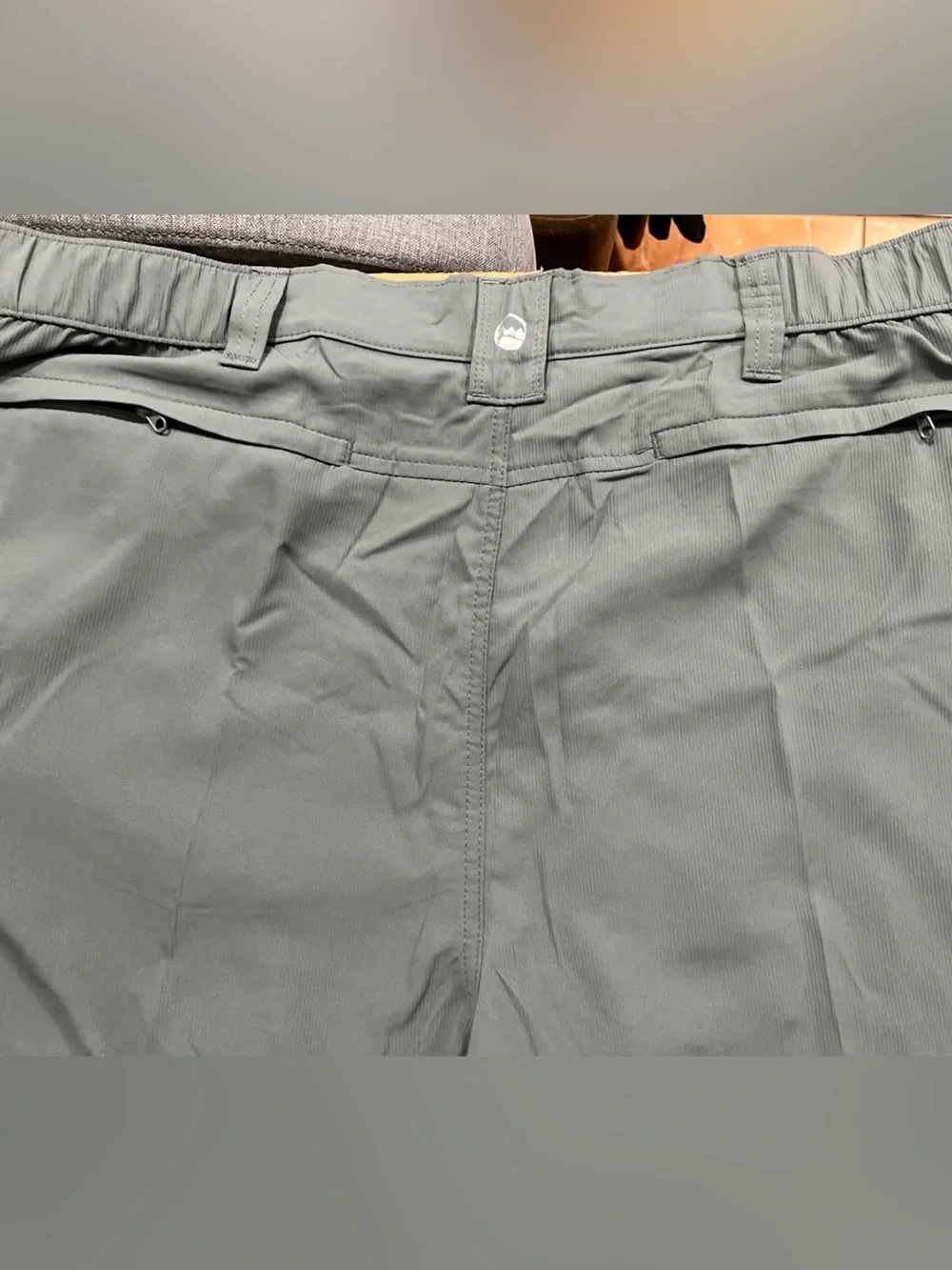 2 Wrangler Shorts Size 46. Utility Cargo Relaxed Fit. Gray and Blue. Inseam 10”